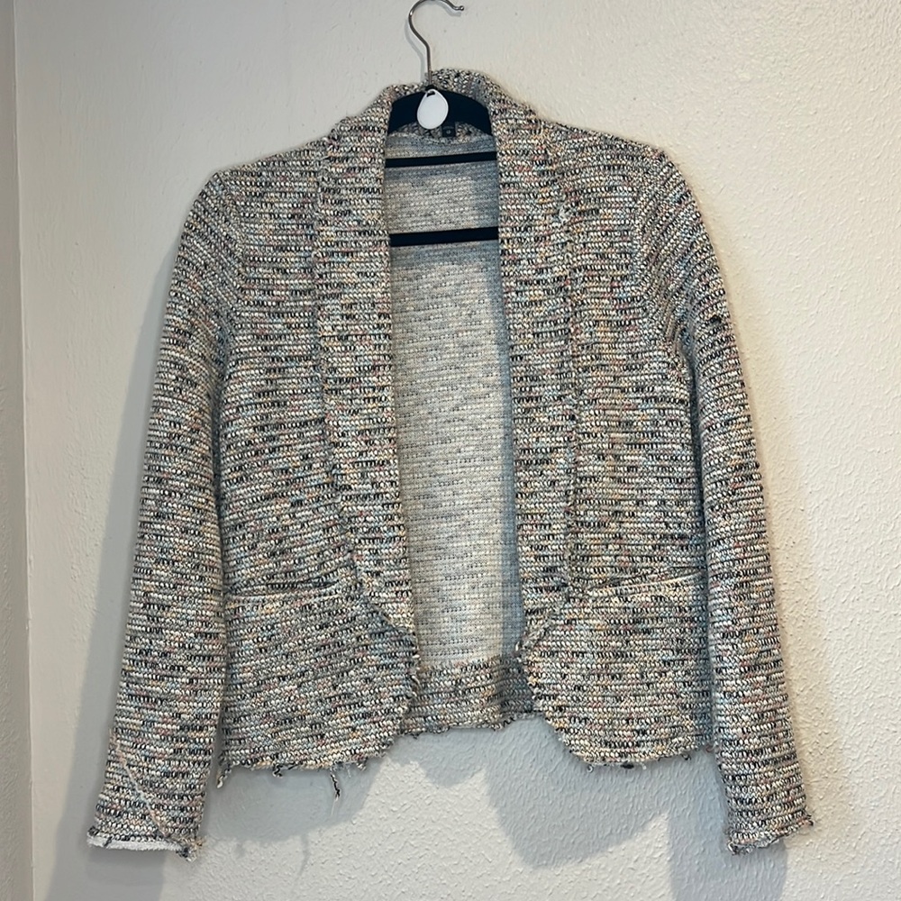 Multi colored blazer/ sweater